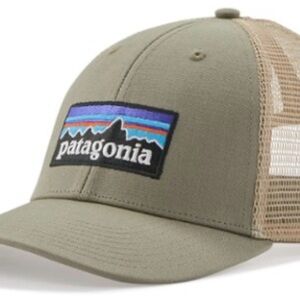 Patagonia Trucker Hat in Olive with Multicolor Logo